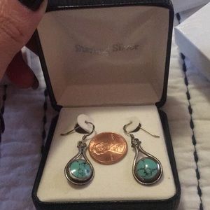 Sterling silver and turquoise earrings